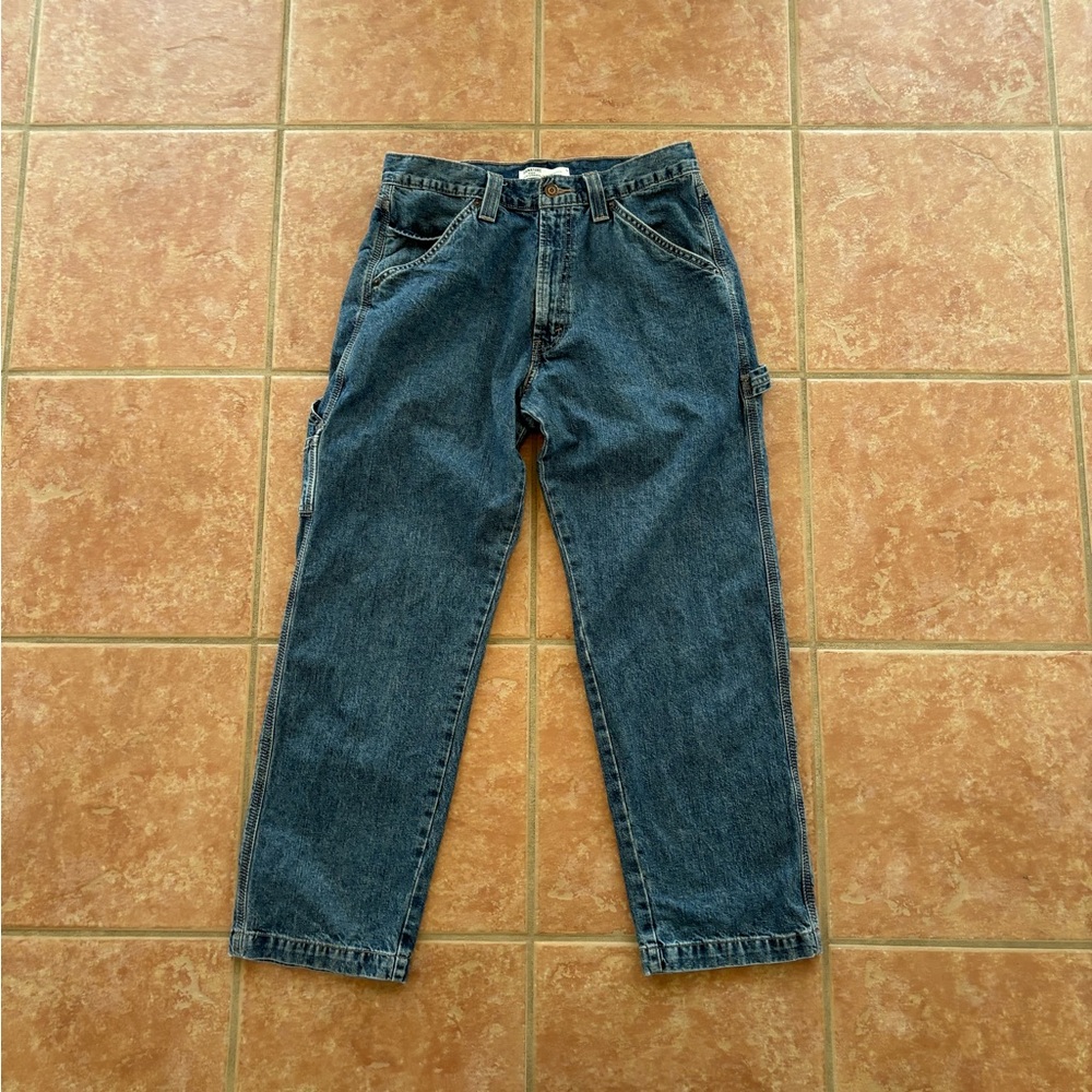 Levi Strauss Signature Carpenter Blue Jeans 33x30 Clement-waterless